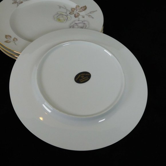 Johann Haviland China Sweetheart Rose Set of 4 Salad Plates Bavaria Germany Vtg - Picture 7 of 12